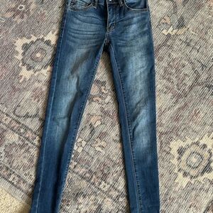 KanCan Blue Skinny Jeans with Vintage Wash